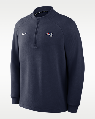 Мужские  New England Patriots Par Nike Therma-FIT NFL Half-Zip Pullover