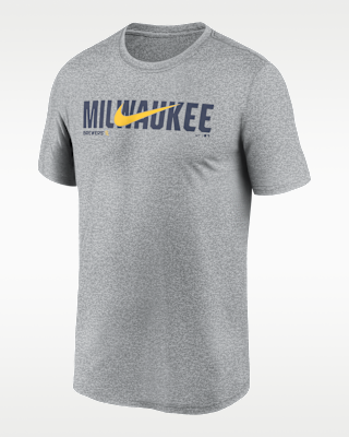 Мужская футболка Milwaukee Brewers Swoosh Legend Nike Dri-FIT MLB