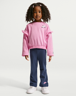 Детские тайтсы Nike Toddler Ruffle Crew and Flared Leggings Set