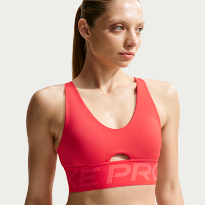 Nike Pro Indy Plunge Orta Destekli Pedli Kadın Spor Sütyeni
