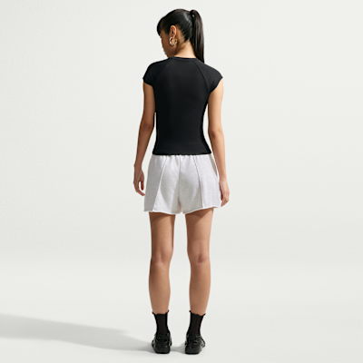 Nike Sportswear Chill Knit Sıkı Kesimli Kısa Kollu Fitilli Kadın Üstü görsel 5