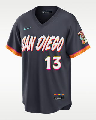 Мужские джерси Manny Machado San Diego Padres City Connect Nike MLB Stadium Jersey