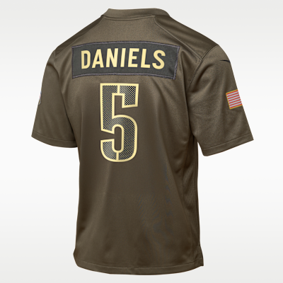 Jayden Daniels Washington Commanders Salute to Service Big Kids’ Nike NFL Game Jersey