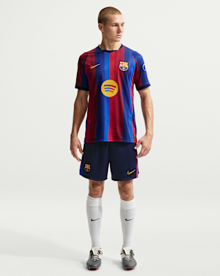 Мужские шорты FC Barcelona 2026/27 Stadium Home Nike Dri-FIT Soccer Replica Shorts