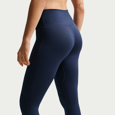 Nike One Seamless Front Yüksek Belli Tam Boy Kadın Taytı görsel 3