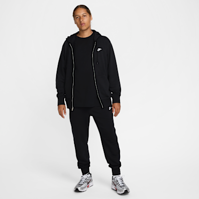 Nike Club Tam Boy Fermuarlı Fransız Havlu Kumaşı Erkek Kapüşonlu Üstü görsel 8