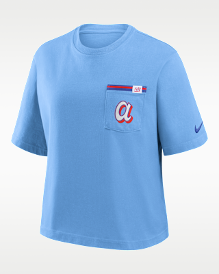 Женская футболка Atlanta Braves City Connect Pocket Boxy Nike MLB