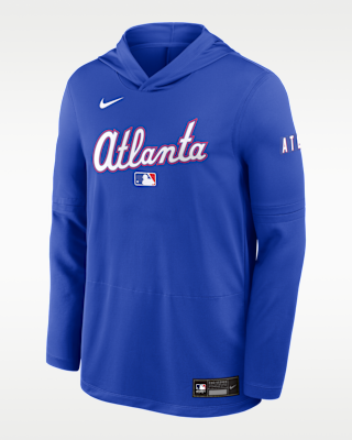 Мужские  Atlanta Braves City Connect Nike Dri-FIT MLB Long-Sleeve Hooded Top