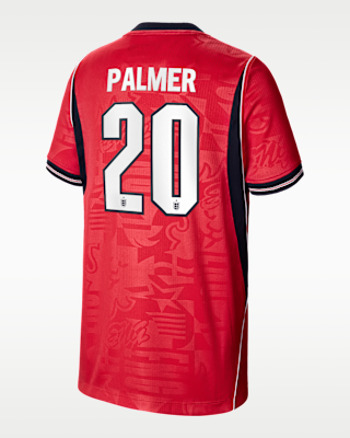 Женские джерси Cole Palmer England National Team 2026 Stadium Away Big Kids' Nike Dri-FIT Soccer Jersey