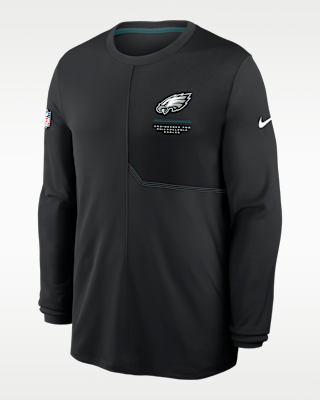 Мужские  Philadelphia Eagles Sideline Coach Nike Dri-FIT NFL Long-Sleeve Top