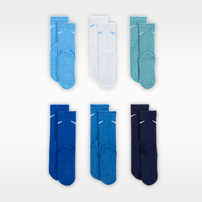 Nike Dri-FIT Performance Basics Little Kids' Crew Socks (6 Pairs)