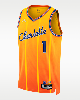 Мужские джерси LaMelo Ball Charlotte Hornets City Edition Nike NBA Swingman Jersey