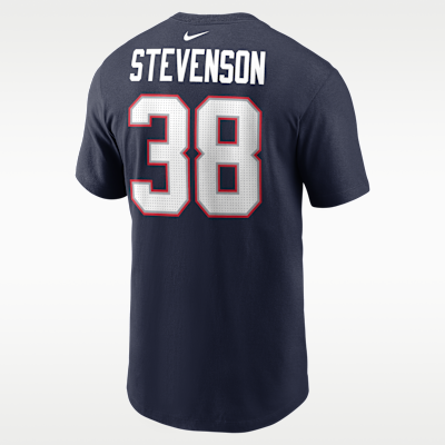 Rhamondre Stevenson New England Patriots Men's Nike NFL T-Shirt