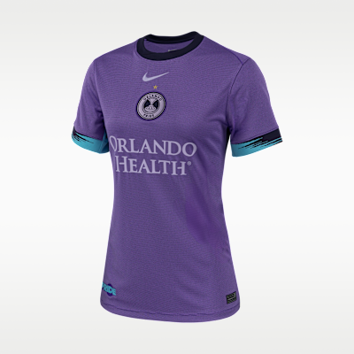 Jersey Nike Dri-FIT de la NWSL tipo réplica para mujer Barbra Banda Orlando Pride visitante Stadium