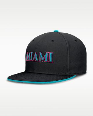 Мужская кепка Miami Marlins City Connect True Nike Dri-FIT MLB Fitted Hat