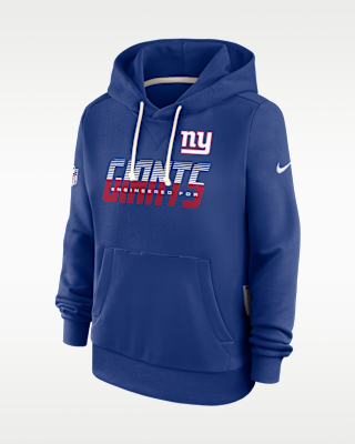 Женское худи New York Giants Sideline Standard Issue Nike Dri-FIT NFL Pullover Hoodie