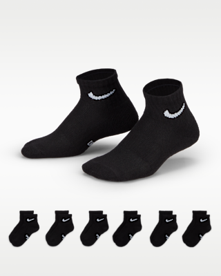 Детские носки Nike Dri-FIT Performance Basics Little Kids' Quarter Socks (6 Pairs)
