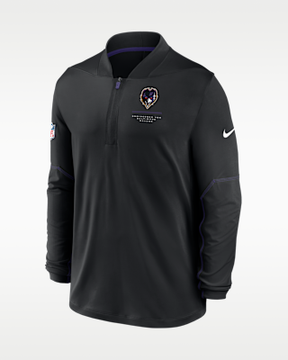 Мужские  Baltimore Ravens Sideline Nike Dri-FIT NFL 1/2-Zip Top