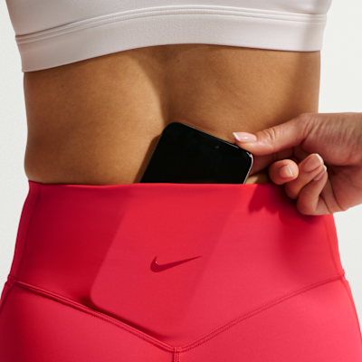 Nike Universa Yüksek Belli Ön Dikişsiz 13 cm Kadın Bisiklet Şortu görsel 6