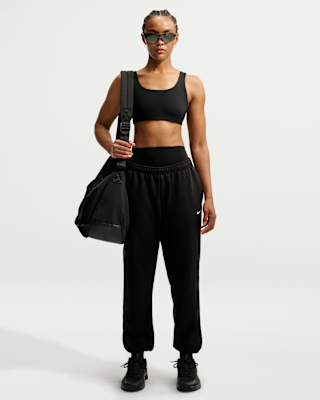 Женские  Nike Studio Fleece Sport Dri-FIT Mid-Rise Pants