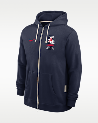 Мужское худи Arizona Sideline Standard Issue Nike Dri-FIT College Full-Zip Hoodie