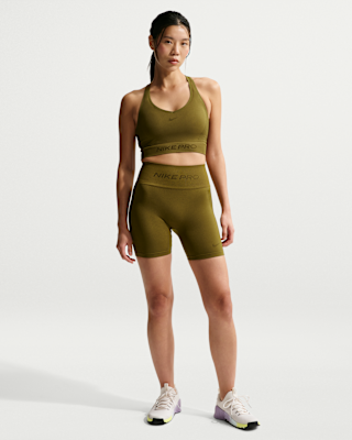 Женские шорты Nike Pro Seamless Dri-FIT High-Waisted 5" Biker Shorts