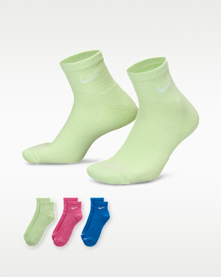 Unisex носки Nike Everyday Plus Cushioned Training Ankle Socks (3 Pairs) для тренировок