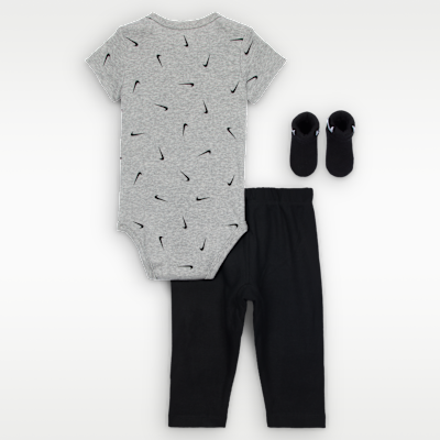 Nike Baby 3-Piece Bodysuit and Waffle Pants Set