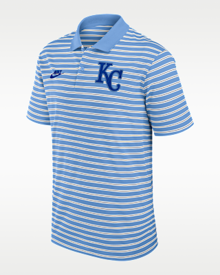 Мужские  Kansas City Royals Cooperstown Striped Victory Nike Dri-FIT MLB Polo