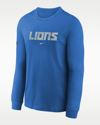 Детская футболка Detroit Lions Rivalries Collection Max90 Big Kids' Nike NFL Long-Sleeve