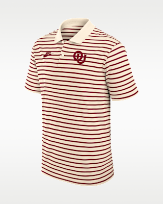 Мужские Oklahoma Legacy Striped Nike Dri-FIT College Polo
