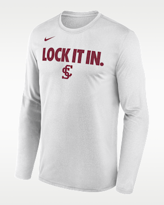Мужская футболка Santa Clara 2026 On-Court Bench Nike Dri-FIT College Long-Sleeve