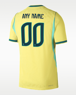 Мужские джерси Brazil 2026/27 Match Home Nike Aero-FIT Soccer Authentic Custom Jersey By You