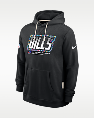 Мужское худи Buffalo Bills Crucial Catch Sideline Standard Issue Nike Dri-FIT NFL Pullover Hoodie