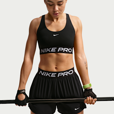 Спортивное бра Pro Non, уплотнённая чашка, лёгкая поддержка — Nike