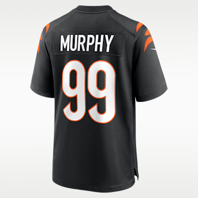 Jersey de fútbol americano Nike de la NFL Game para hombre Myles Murphy Cincinnati Bengals