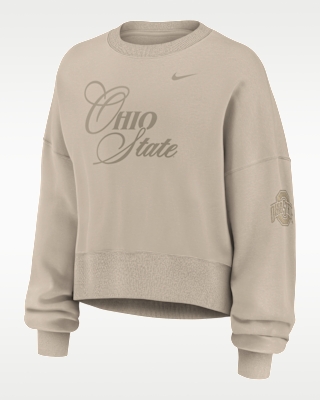 Женское худи Ohio State Neutral Stance Collection Phoenix Nike College Oversized Pullover Hoodie