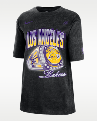 Женская футболка Los Angeles Lakers Courtside Nike NBA