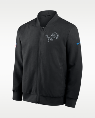 Мужская куртка Detroit Lions Rivalries Collection Sideline Nike NFL Full-Zip Bomber