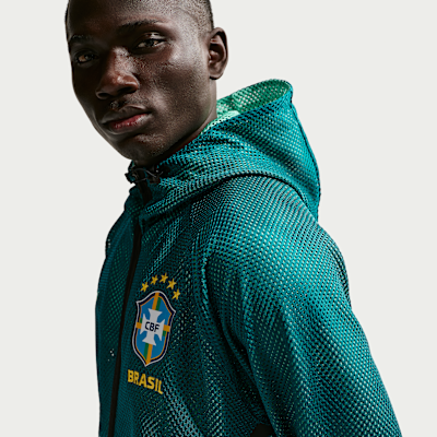 Nike Brezilya Nike Dri-FIT Anthem Erkek Futbol Ceketi görsel 3