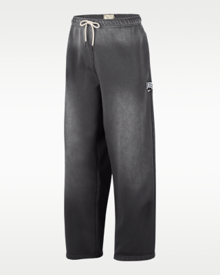 Мужские  Los Angeles Lakers Standard Issue Nike Fleece Open-Hem Basketball Pants для баскетбола