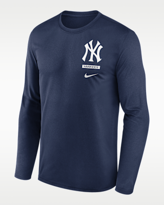 Мужская футболка New York Yankees 2-Hit Legend Nike Dri-FIT MLB Long-Sleeve