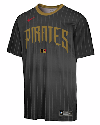 Детская футболка Pittsburgh Pirates Authentic Collection City Connect Veloctiy Big Kids' Nike Dri-FIT MLB