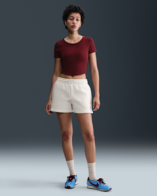 Женские шорты Nike Sportswear Phoenix Fleece Mid-Rise 4" Shorts