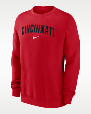 Мужские  Cincinnati Reds 2-Hit Nike MLB Pullover Crew