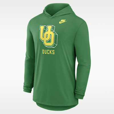 Oregon Legacy Men's Nike Dri-FIT College Long-Sleeve Hooded T-Shirt