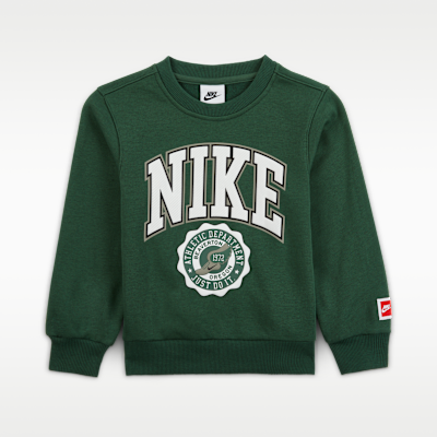 Conjunto de educación física para niños talla pequeña Nike Sportswear Sudadera de cuello redondo con gráfico