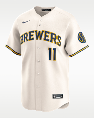 Мужские джерси Jackson Chourio Milwaukee Brewers Nike Dri-FIT MLB Limited Jersey