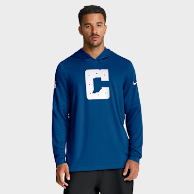 Indianapolis Colts Option Read Men's Nike Dri-FIT NFL Long-Sleeve Hooded Top