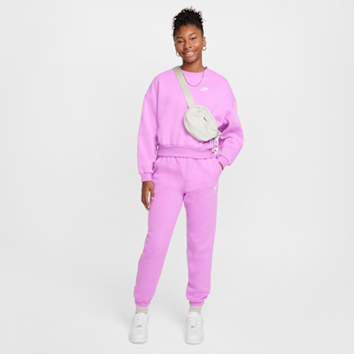 Nike Sportswear Club Fleece Girls' Boxy Crew-Neck Sweatshirt
